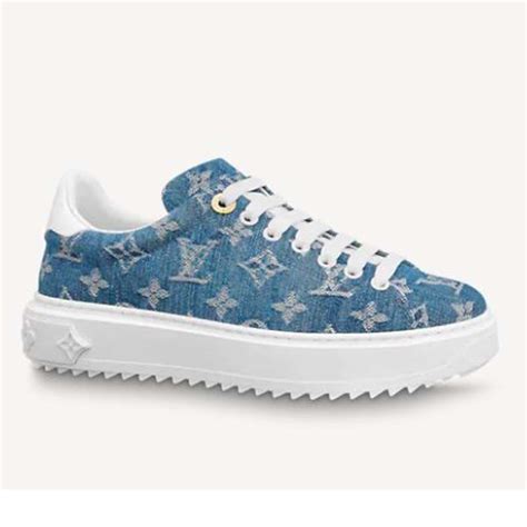 louis vuitton time out sneakers denim|time out lv sneakers.